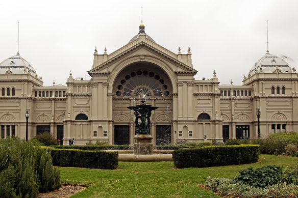 The World Heritage listed Royal Exhibition Building in Carlton Gardens.