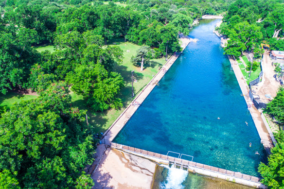 Barton Springs swimming hole, Texas.