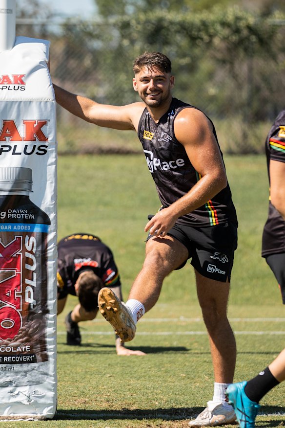 Mavrik Geyer at Panthers training.