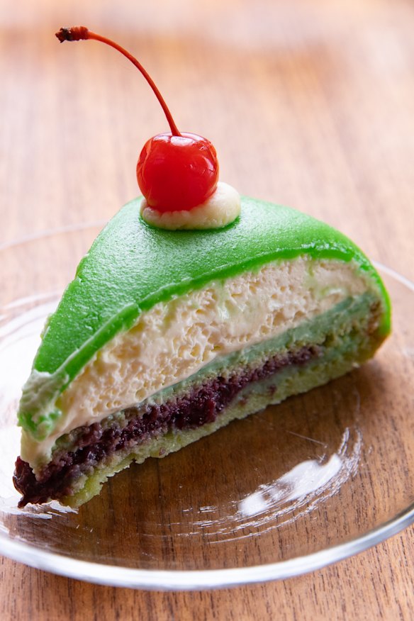 Dua Bakehouse sells pandan princess cake, a riff on the Swedish sponge. 