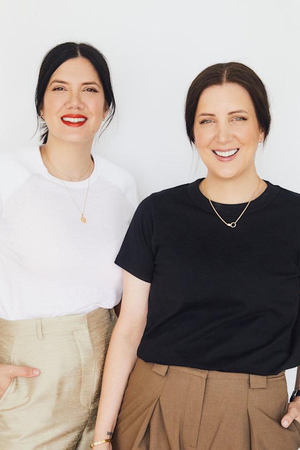 Her Black Book founders and twin sisters, Julie Stevanja (L) and Sali Sasi. The pair also co-founded Stylerunner.