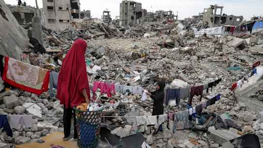 Hell on Earth: Israel’s bombing campaign has left much of Gaza in ruins.