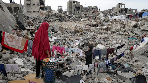 Hell on Earth: Israel’s bombing campaign has left much of Gaza in ruins.