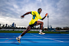 Eddie Nketia at Lakeside Stadium in Melbourne on Monday, where he was named on the Australian team for the Glasgow Commonwealth Games.