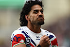 Alofi Khan-Pereira celebrates a try.
