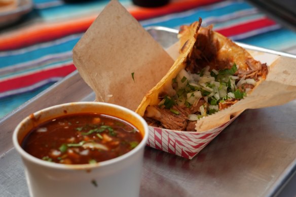 Quesa birria from ¡Salud Tacos! in San Diego.