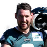 Man on a mission: Arryn Siposs is ready to rebound from his miskick in the Super Bowl, in a season when he hopes to land a fresh contract with the Philadelphia Eagles.