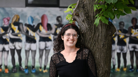 The Age Essay Prize winner in the 19-24 age group, Grace Biber, at Citizens Park in Richmond. 