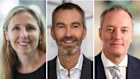 Former KPMG partners hired by FTI Consulting as senior managing directors (L-R): Natalie Faulkner, Nathan Schlesinger and Warren Dunn.