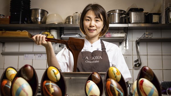 Jin Sun Kim, head chocolatier at Kakawa Chocolates in Darlinghurst, Sydney.
