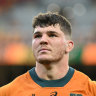 Wallabies debutant Carlo Tizzano.