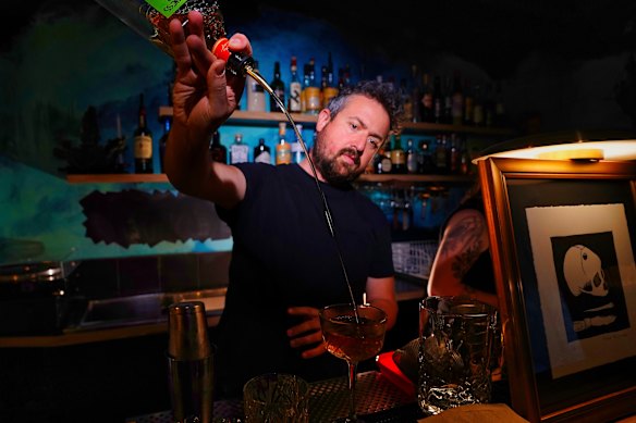 Cocktails are as kooky as the decor here.