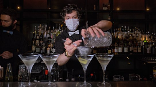 Bartenders are in high demand as Melbourne re-opens.