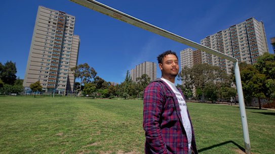 Semir Imam near his home in Fitzroy in December.