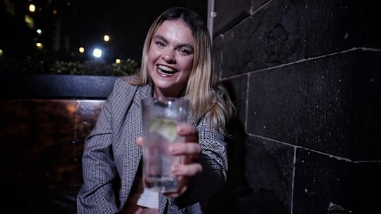 Here’s to you, and you, and you: Katie Rowe relishes connections with strangers. 