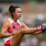 Star Swan injures knee at training, out for rest of AFLW season