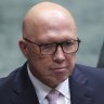 Opposition Leader Peter Dutton in the first question time of the year.