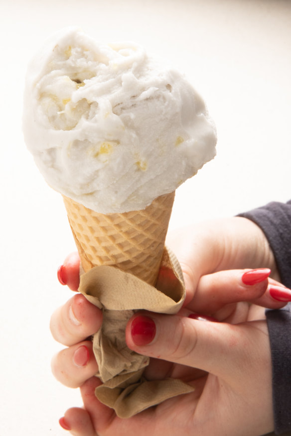 Rich and smooth coconut gelato.