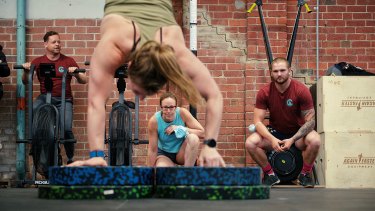 Committed gym-goers were straight back into it at CreateFit in Southbank on Friday night.