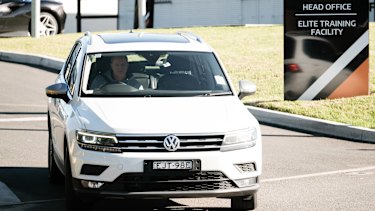 Michael Maguire drives out of Concord for the last time.