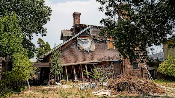 Spurling House in Brighton was  uninhabitable before last month's fire.