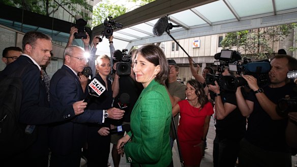 Former NSW Premier Gladys Berejikilian arrives at ICAC.