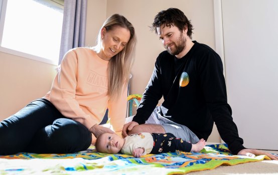 Shane and Alicia Kelton feel blessed to have had baby Ryder after one cycle of IVF, following Mr Kelton being diagnosed with sperm motility issues.