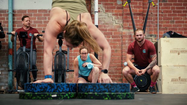 Committed gym-goers were straight back into it at CreateFit in Southbank on Friday night.