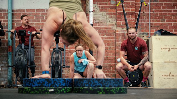 Committed gym-goers were straight back into it at CreateFit in Southbank on Friday night.