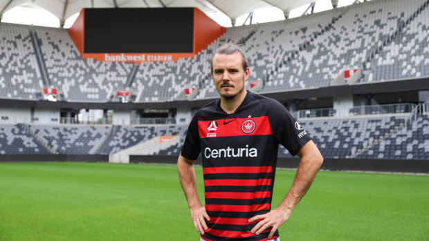 Alexander Meier, Western Sydney's new marquee signing, soaks in the serenity at Bankwest Stadium.