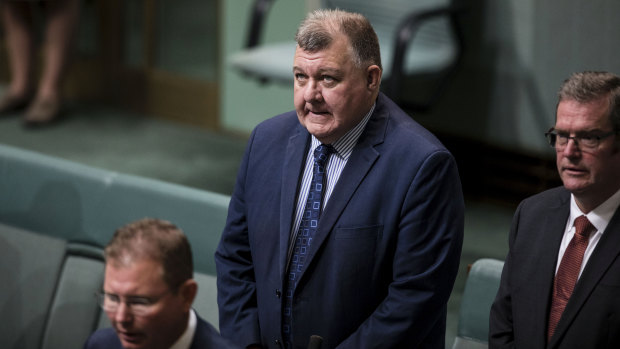 Liberal MP Craig Kelly in the House of Representatives on Monday morning.