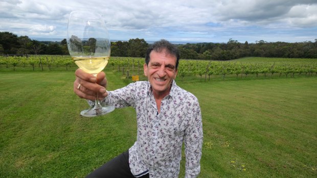 Red Hill Estate winery owner Franco Fabrizio on Saturday.