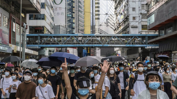 China suspects churches of being behind protests in Hong Kong.