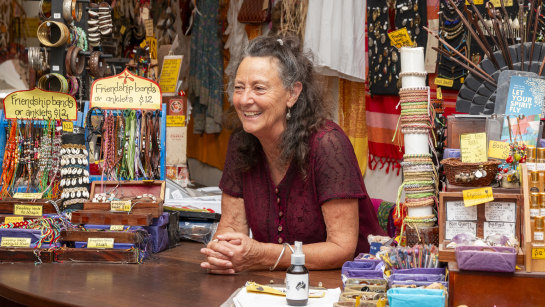 Janet Rosenberg, president of the Acland Street Village Business Association, in her shop Chakra.