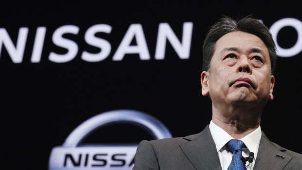Nissan Chief Executive Makoto Uchida at the automaker's headquarters in Yokohama, near Tokyo, last month. Japanese securities regulators are recommending the company be fined 2.4 billion yen ($31 million) for the under-reporting of compensation of its former chairman, Carlos Ghosn. 