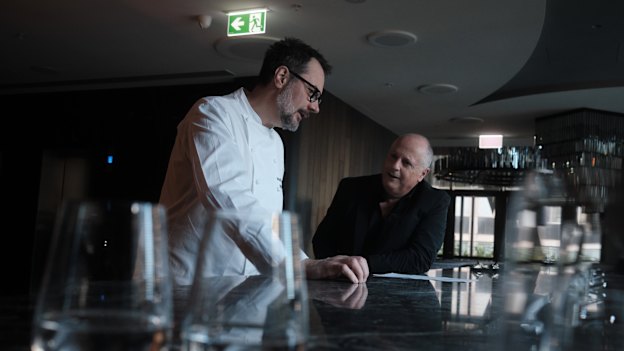  Martin Benn, left, and Chris Lucas: creating Society is a chance to launch a “destinational” restaurant. 