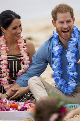How has it all gone so terribly wrong? The royal couple enjoying their time on Bondi Beach in 2018.