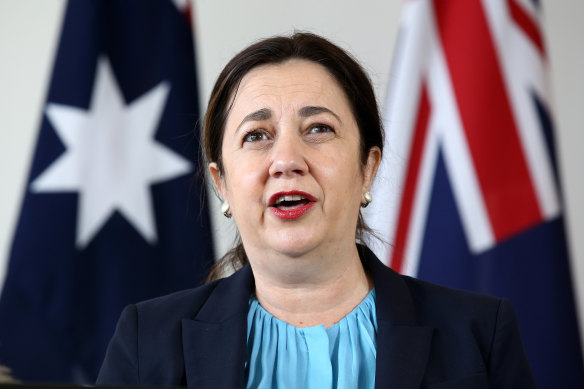 Nothing to see here: Premier Annastacia Palaszczuk has been busily deflecting blame for the latest outbreaks. 