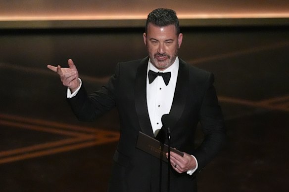 Jimmy Kimmel gave the award for best documentary short film.