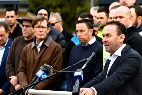 Canberra Raiders coach Ricky Stuart at the launch of the Emma Ruby House respite centre.