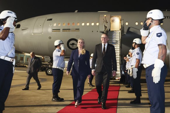 Anthony Albanese arrives in Rio for the G20.