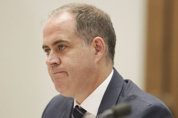 ABC managing director David Anderson. The broadcaster is currently responding to issues raised by the media regulator about a Four Corners report into the Murray Darling Basin irrigation scheme.