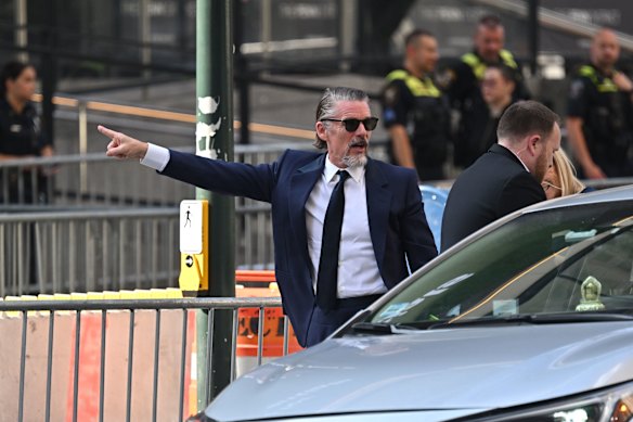 Ethan Hawke makes his entrance.