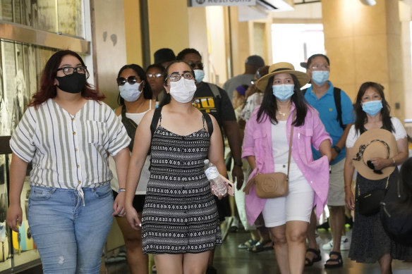 As of Sunday, masks must be worn indoors in Queensland, except when eating or drinking.