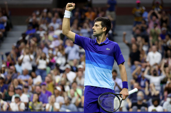 Novak Djokovic is three wins from a calendar Slam.
