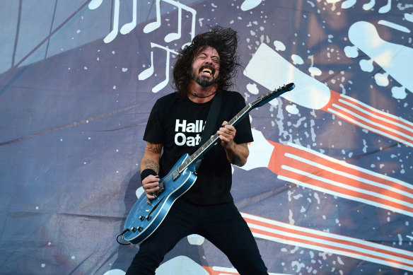 Dave Grohl’s band Foo Fighters will be live and loud in Geelong tonight.