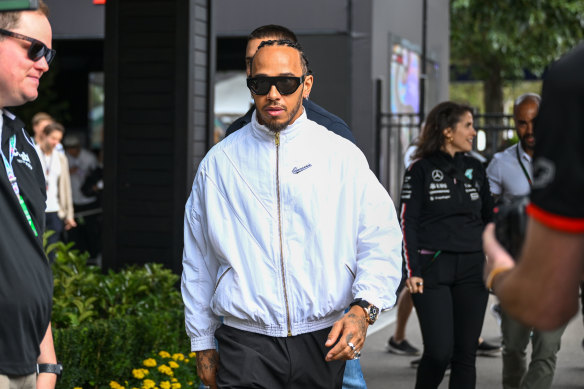 Lewis Hamilton on Saturday.