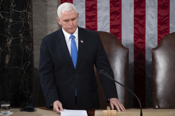 Vice-President Mike Pence grew a backbone in the wake of the chaos on Capitol Hill last week.