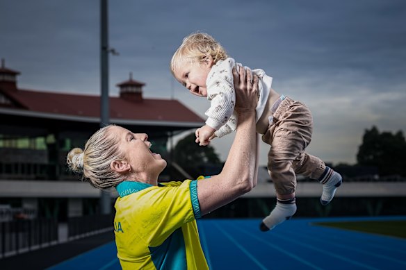Brooke and her 12-month old son Bobby 