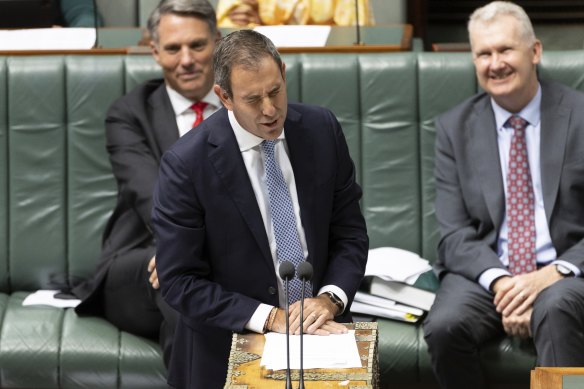 Treasurer Jim Chalmers will address the latest jobs figures this afternoon. 